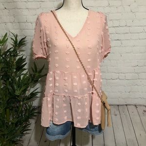 Swiss dot blouse